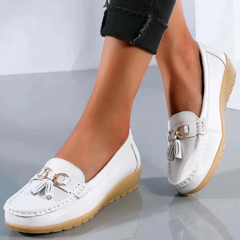 Orthopedic leather half shoes Eva