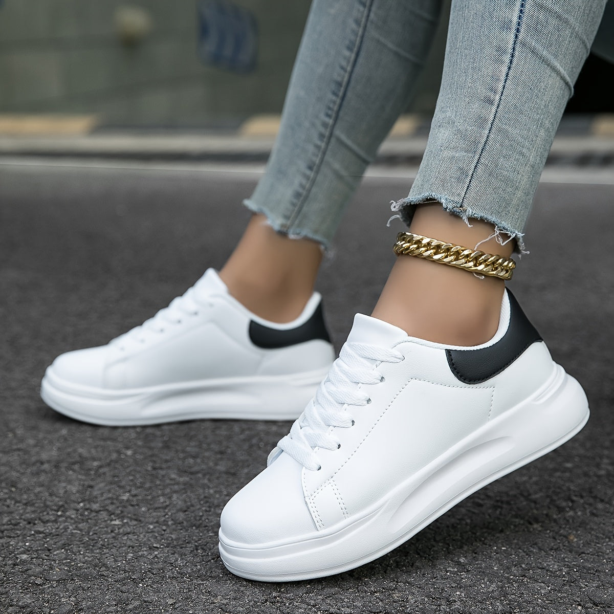 Eva | Clean White sneakers for women, White