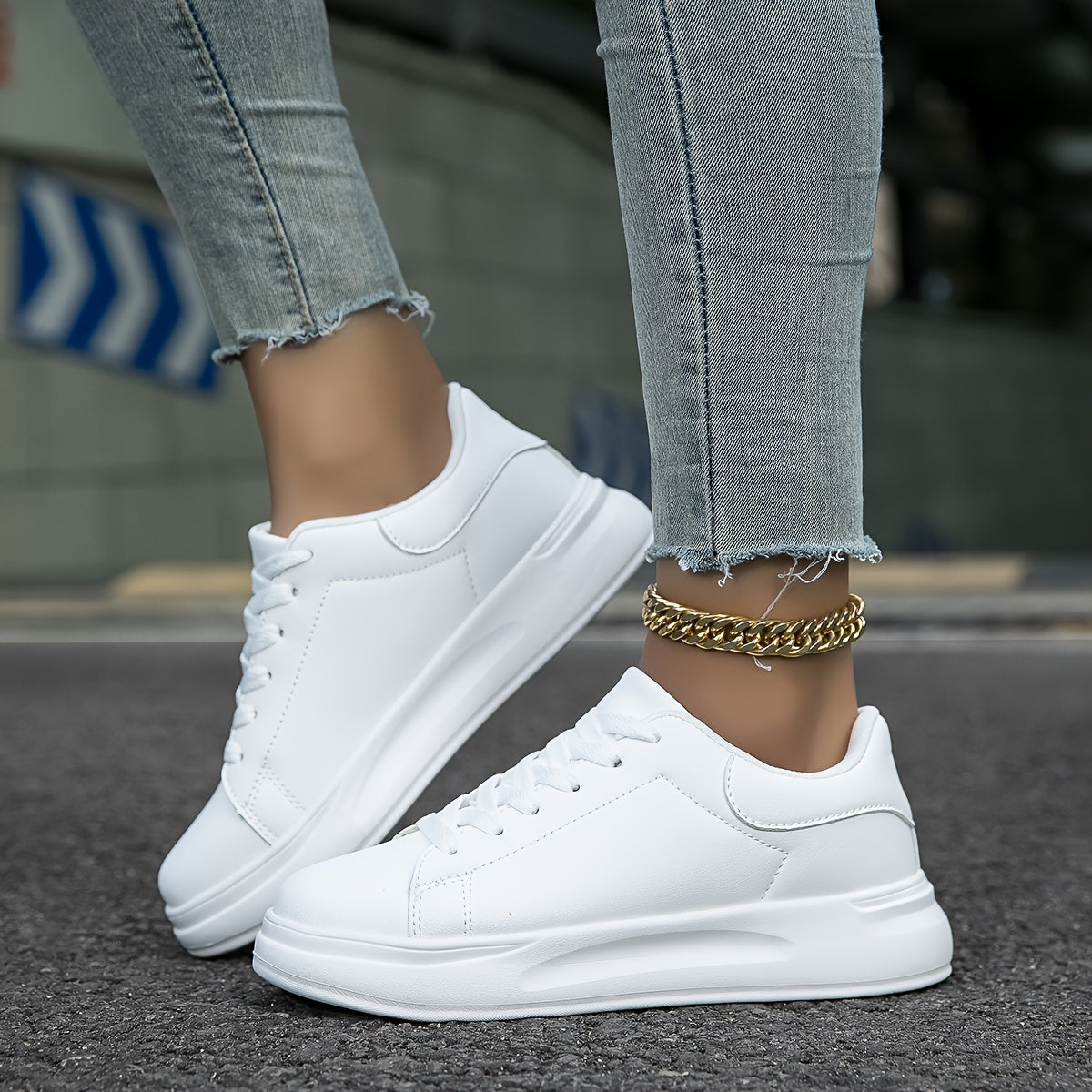 Eva | Clean White sneakers for women, White