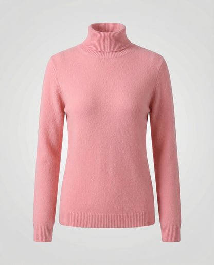 turtleneck sweater with soft knit texture and warm comfort fit