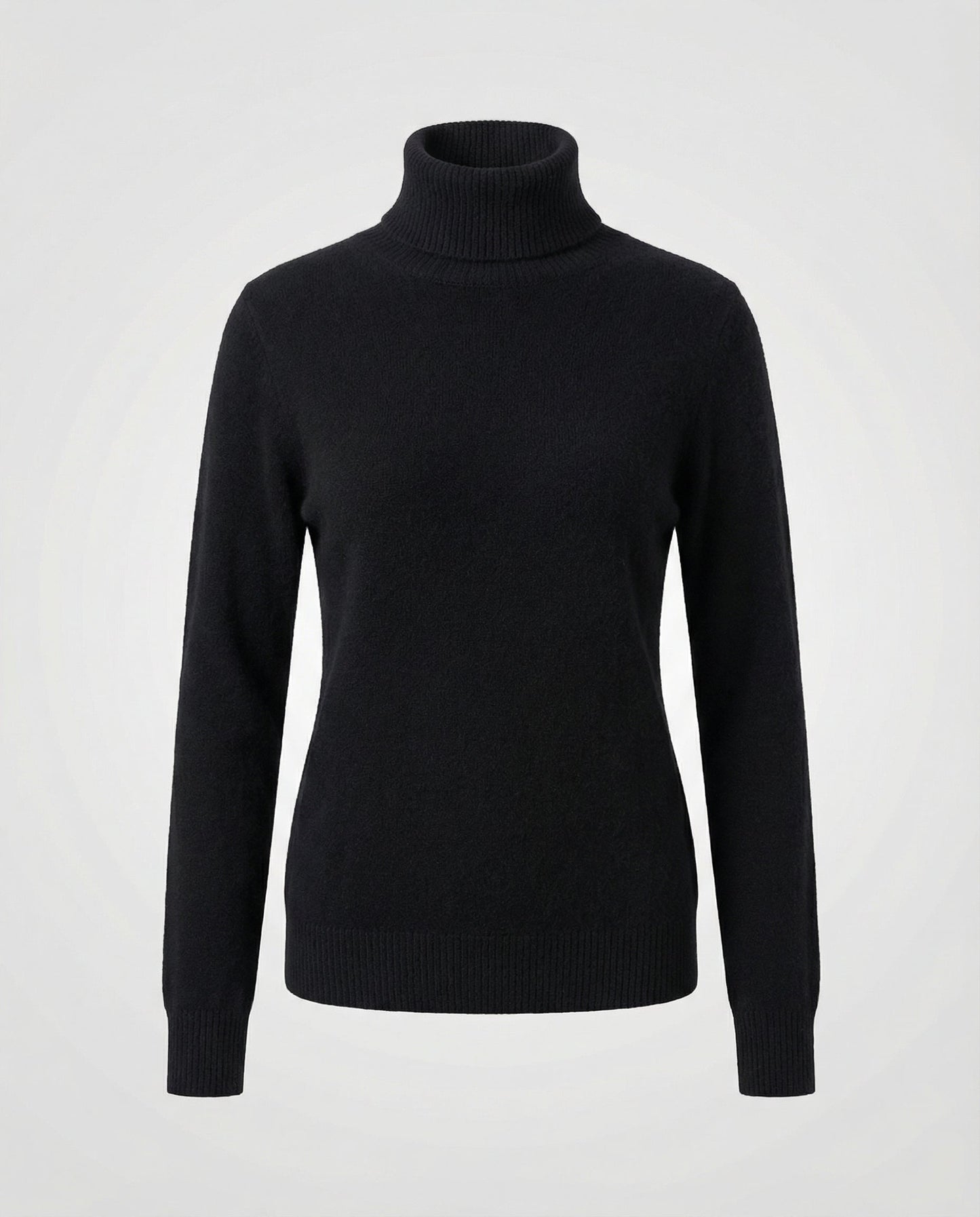 turtleneck sweater with soft knit texture and warm comfort fit