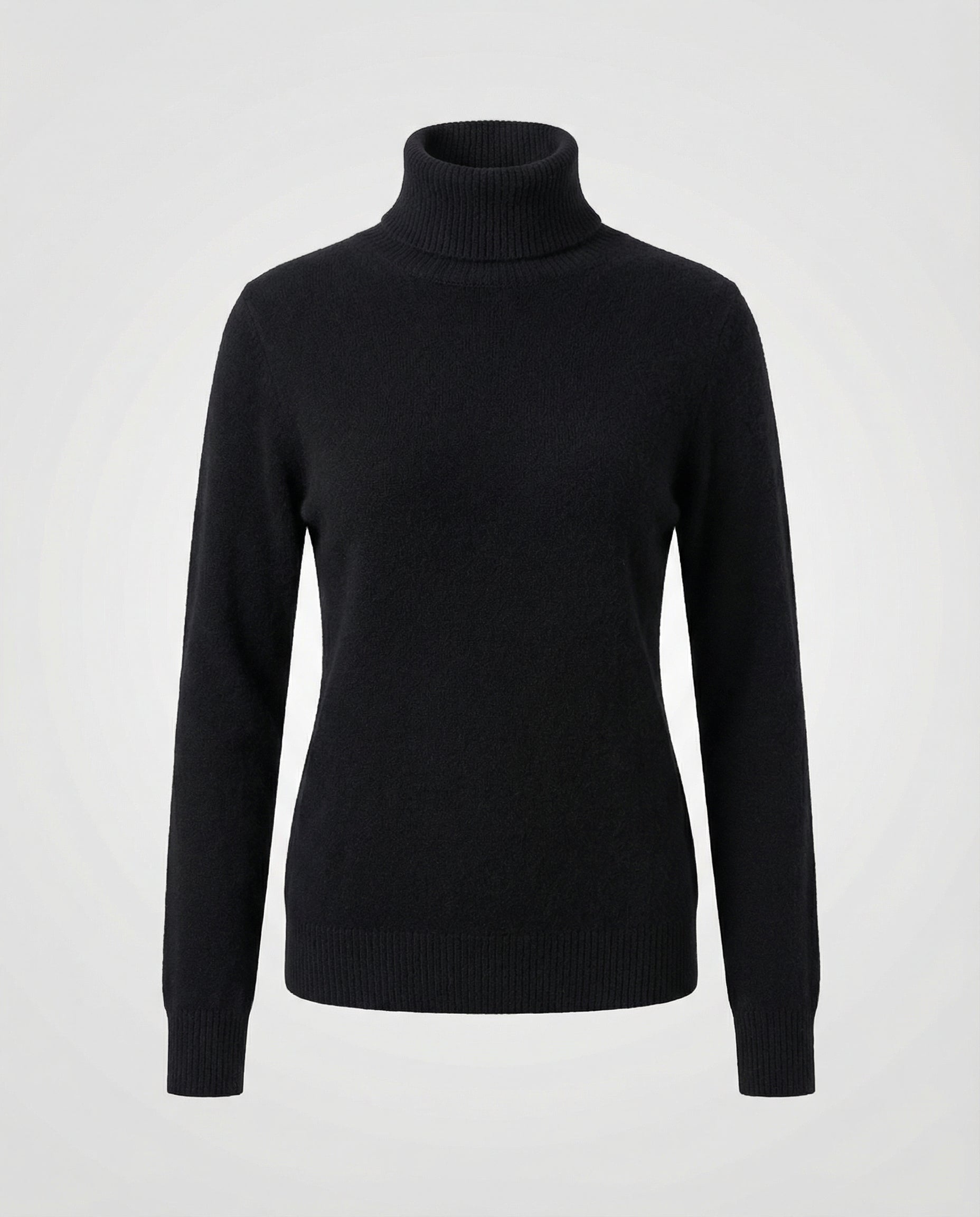 turtleneck sweater with soft knit texture and warm comfort fit