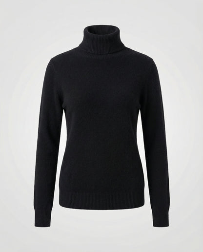 turtleneck sweater with soft knit texture and warm comfort fit