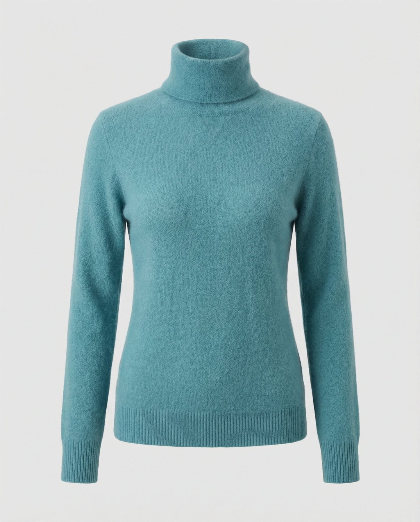 turtleneck sweater with soft knit texture and warm comfort fit