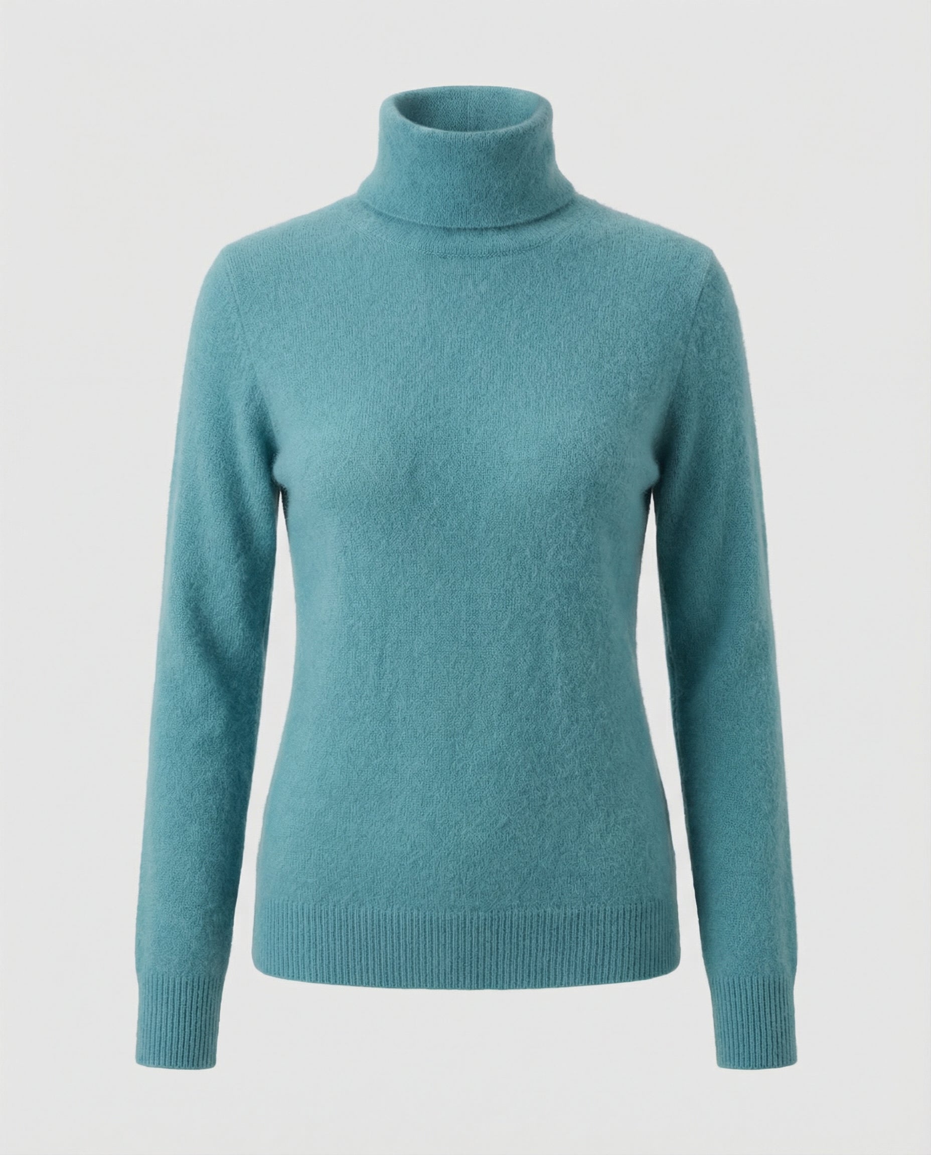 turtleneck sweater with soft knit texture and warm comfort fit