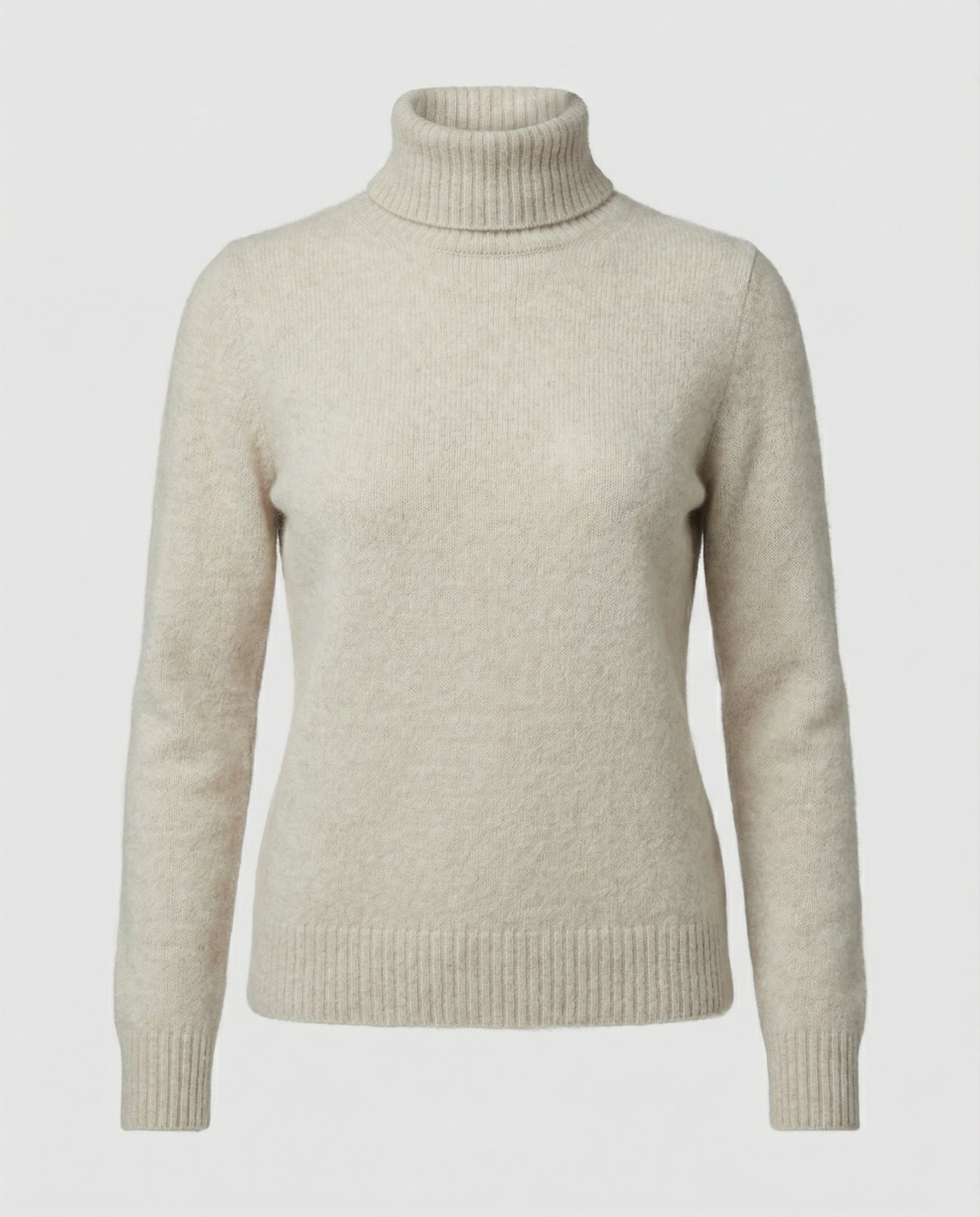 turtleneck sweater with soft knit texture and warm comfort fit
