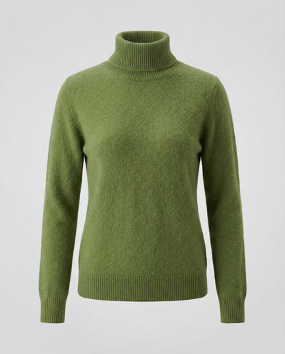 turtleneck sweater with soft knit texture and warm comfort fit