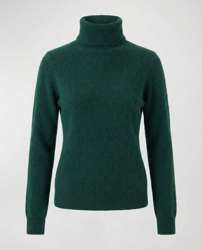 turtleneck sweater with soft knit texture and warm comfort fit