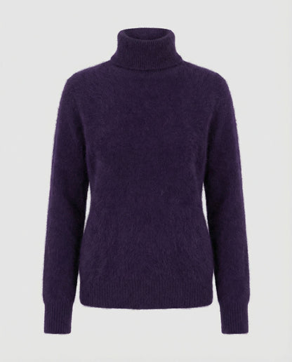 turtleneck sweater with soft knit texture and warm comfort fit