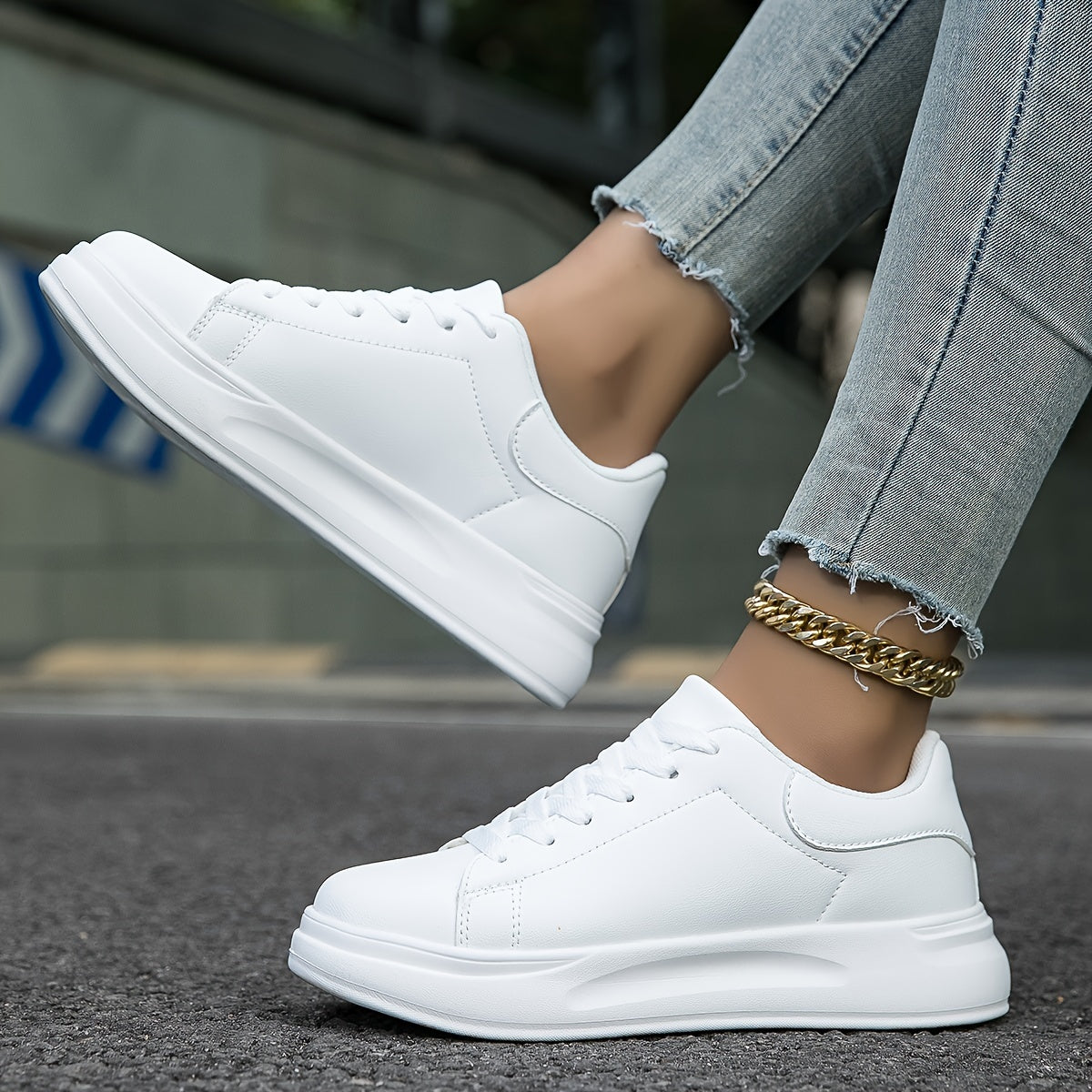 Eva | Clean White sneakers for women, White