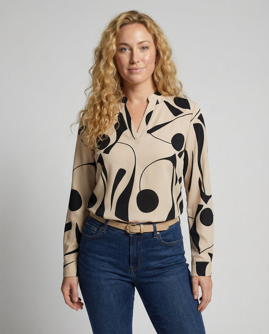 Chibona | Women’s Elegant Comfort Blouse | Soft Relaxed Fit