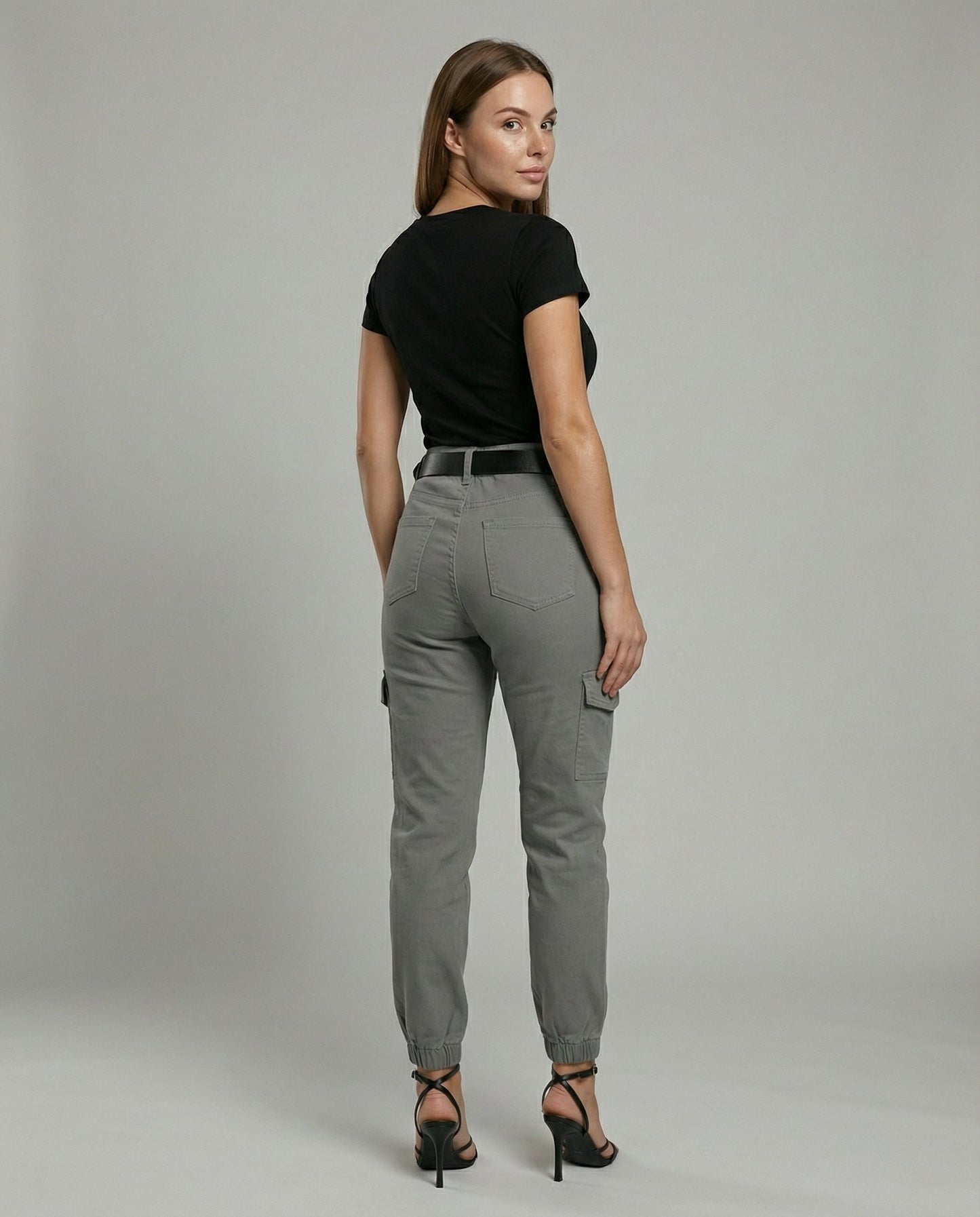 cargo jeans with utility pockets and relaxed comfortable fit