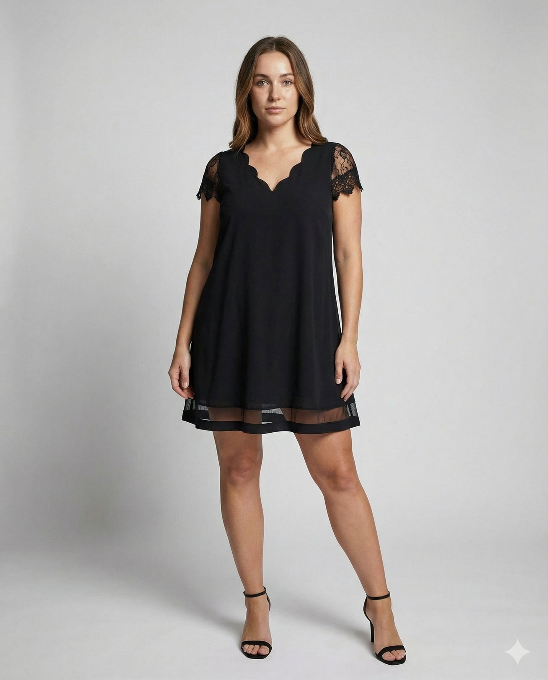 elegant detail dress with refined structured fit and tailored silhouette