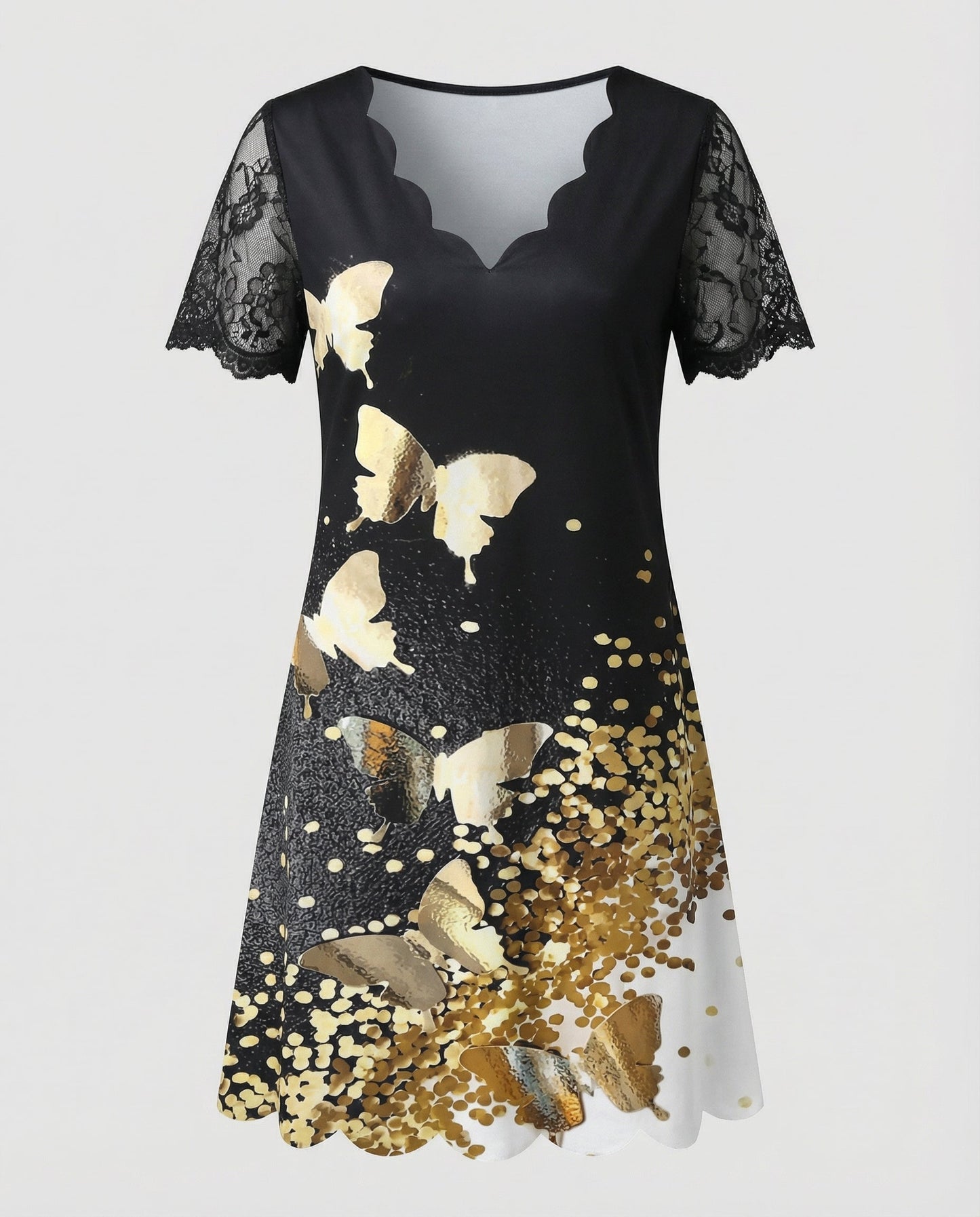 elegant detail dress with refined structured fit and tailored silhouette