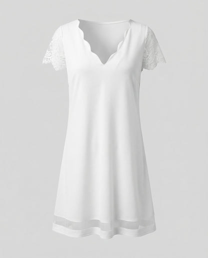 elegant detail dress with refined structured fit and tailored silhouette