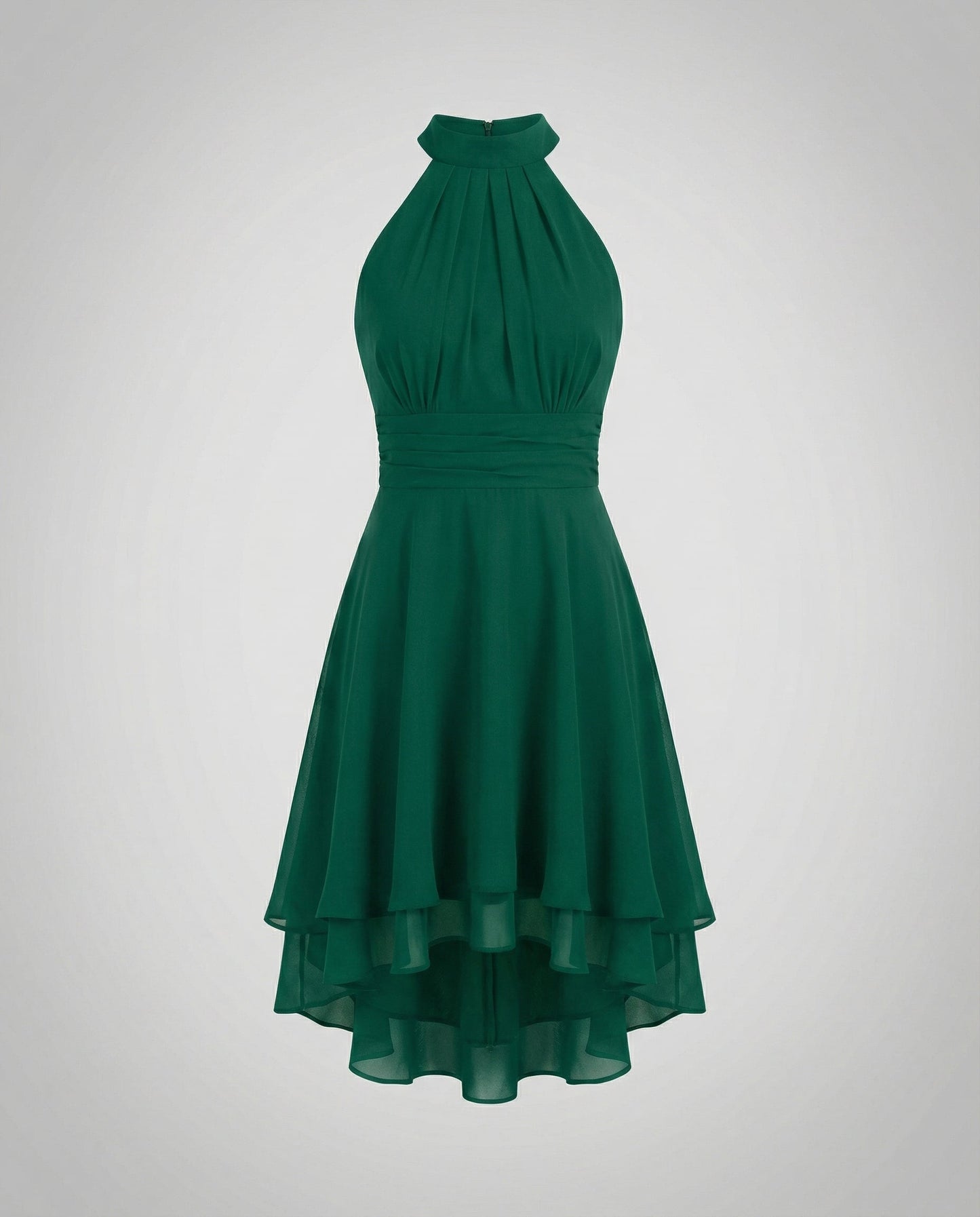 ruffle summer dress with light flowing silhouette and feminine detailing