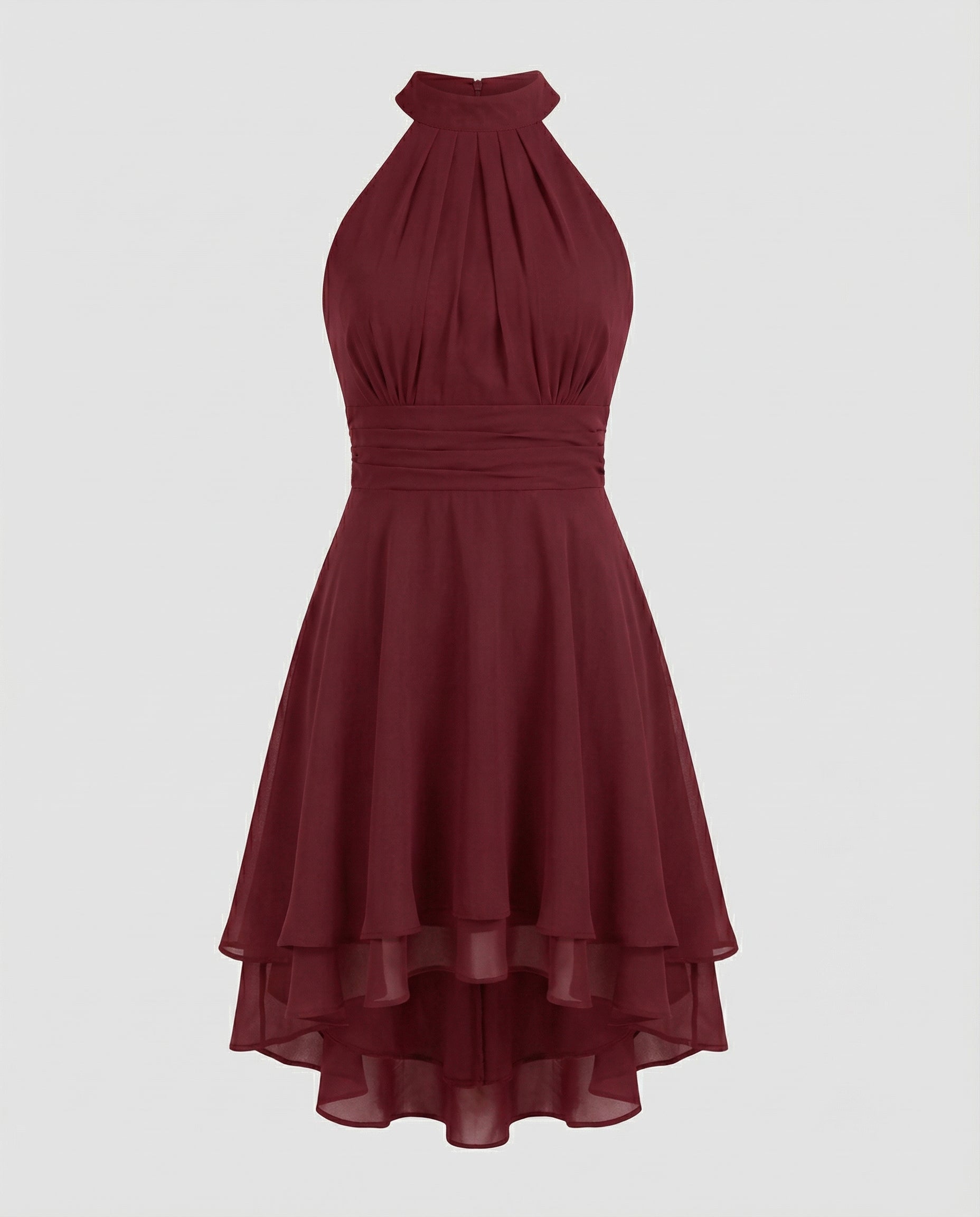 ruffle summer dress with light flowing silhouette and feminine detailing