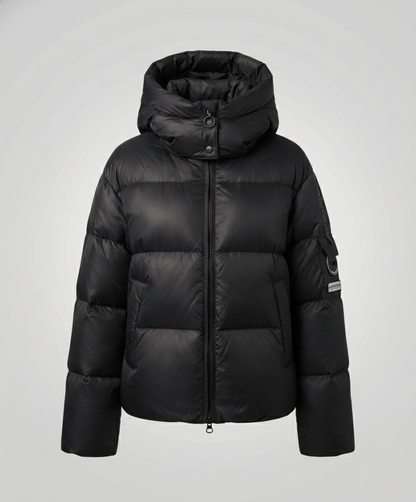 lightweight feather down jacket with insulated design and high neckline