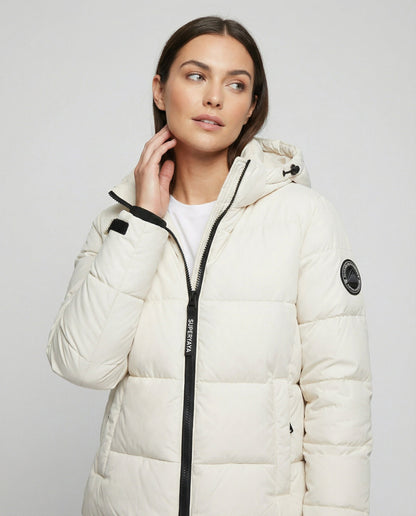 lightweight feather down jacket with insulated design and high neckline