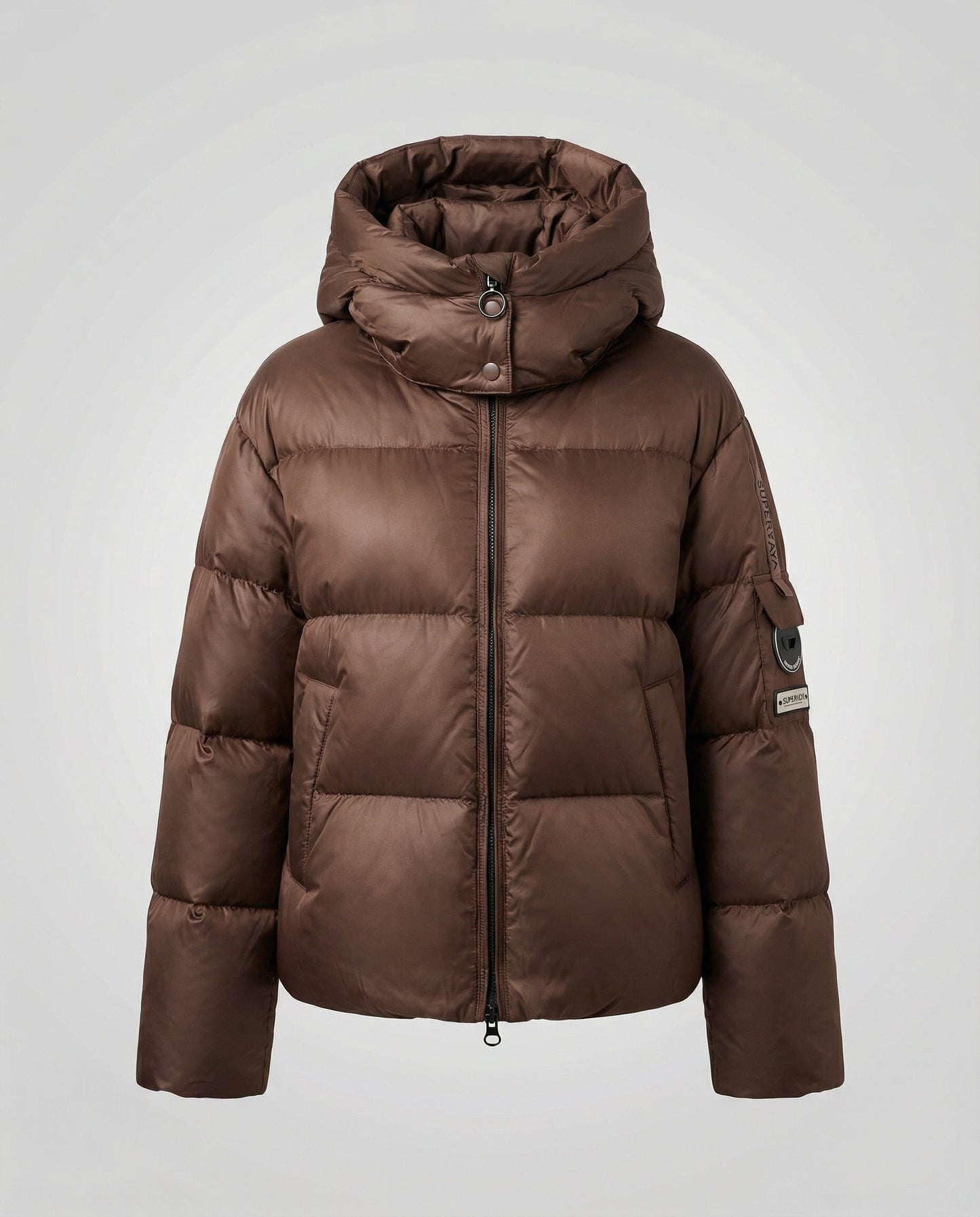 lightweight feather down jacket with insulated design and high neckline
