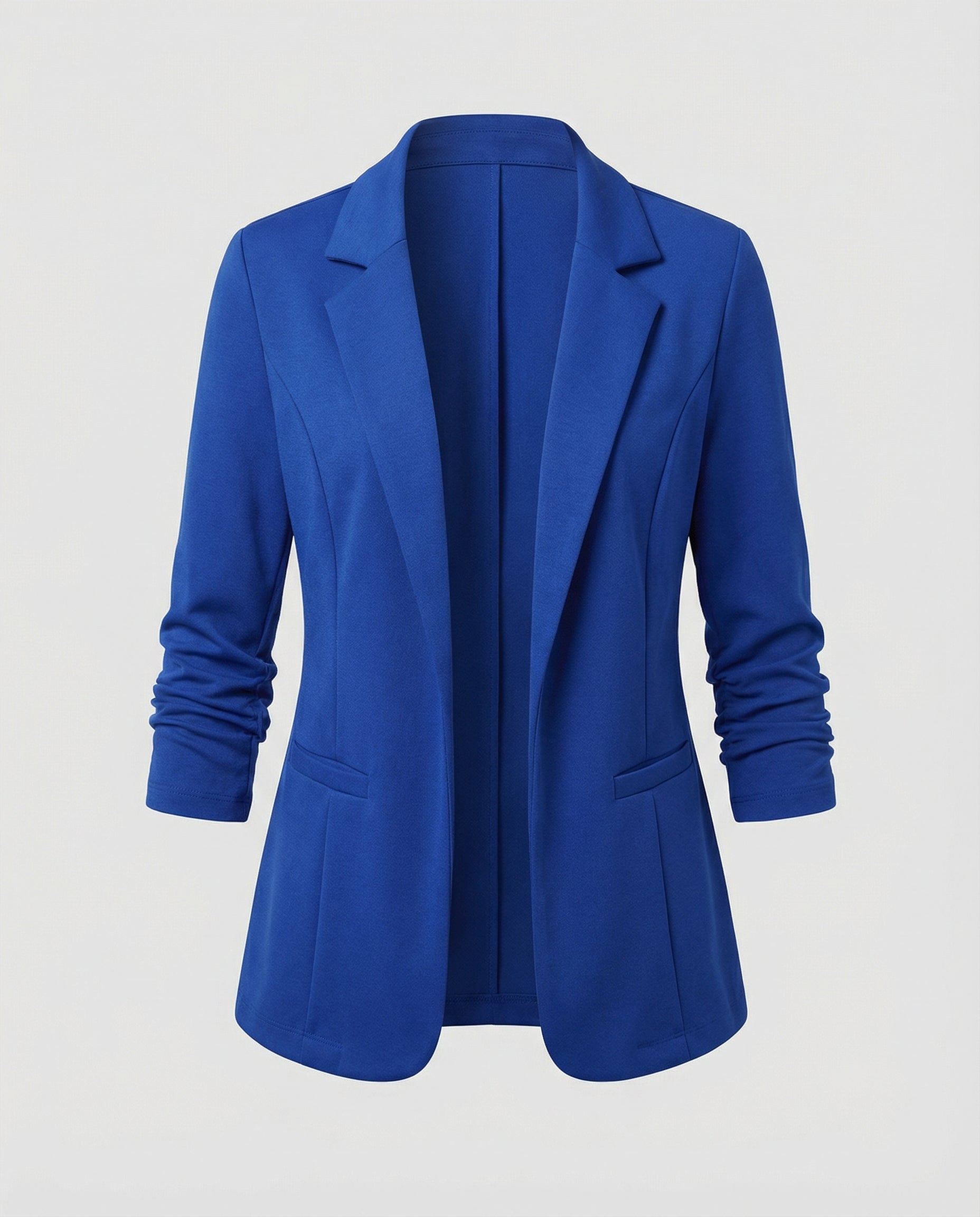 Woman wearing a fitted blazer