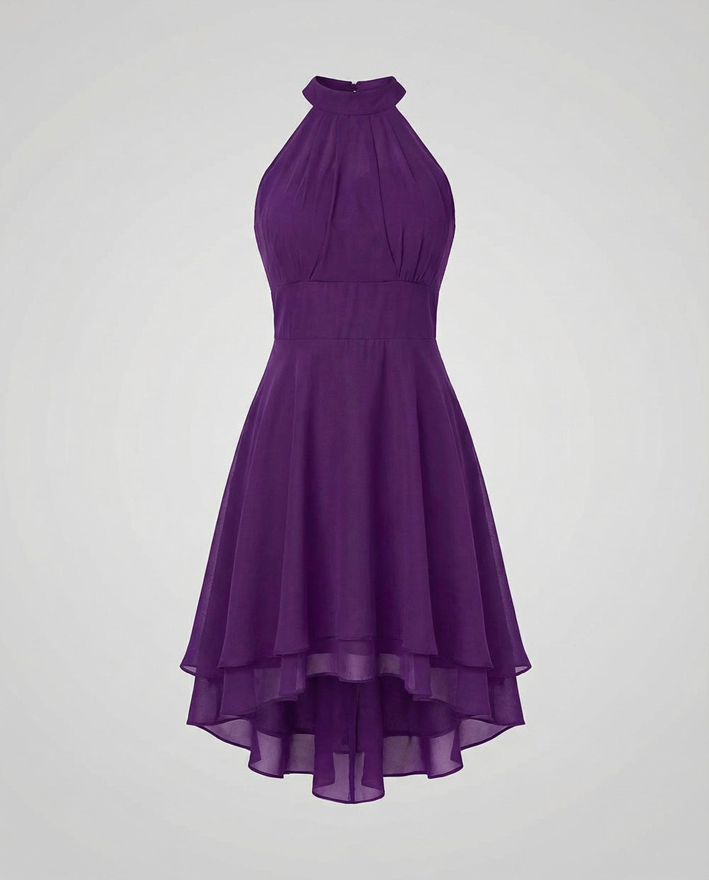 ruffle summer dress with light flowing silhouette and feminine detailing