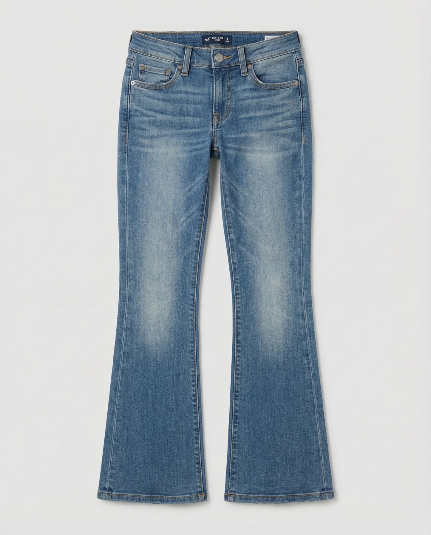 flared jeans with relaxed fit and vintage-inspired silhouette