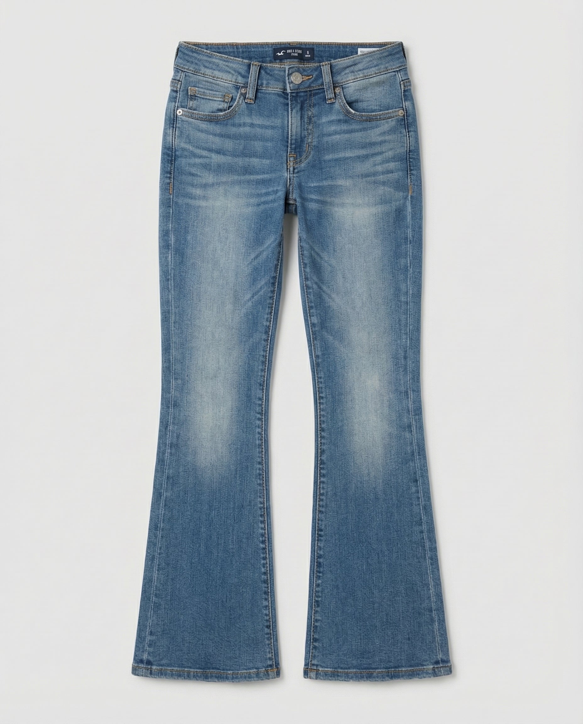 flared jeans with relaxed fit and vintage-inspired silhouette