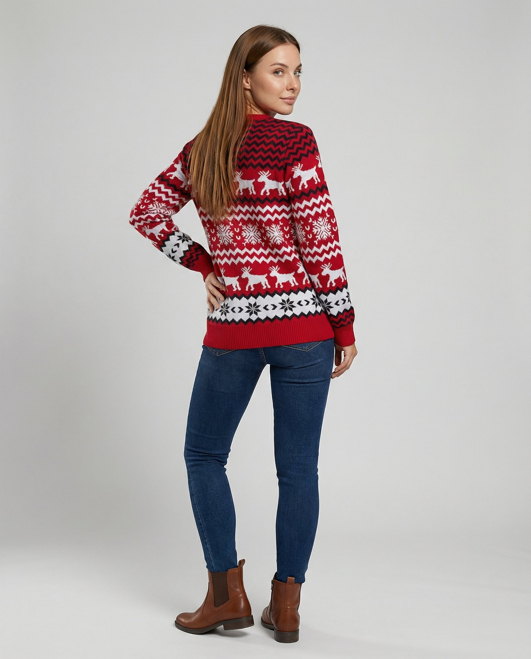 festive unisex sweater with soft knit texture and subtle holiday detailing
