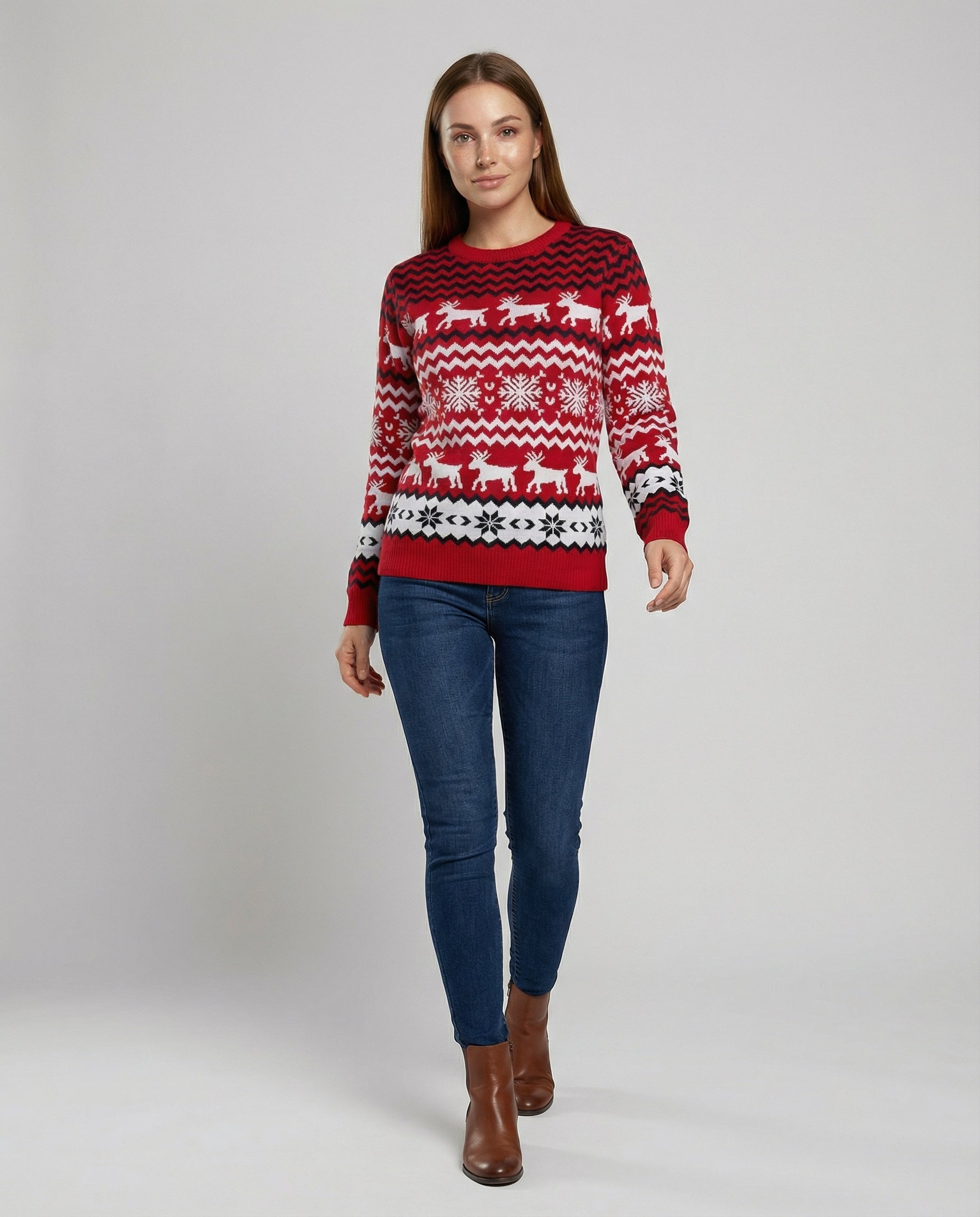 festive unisex sweater with soft knit texture and subtle holiday detailing