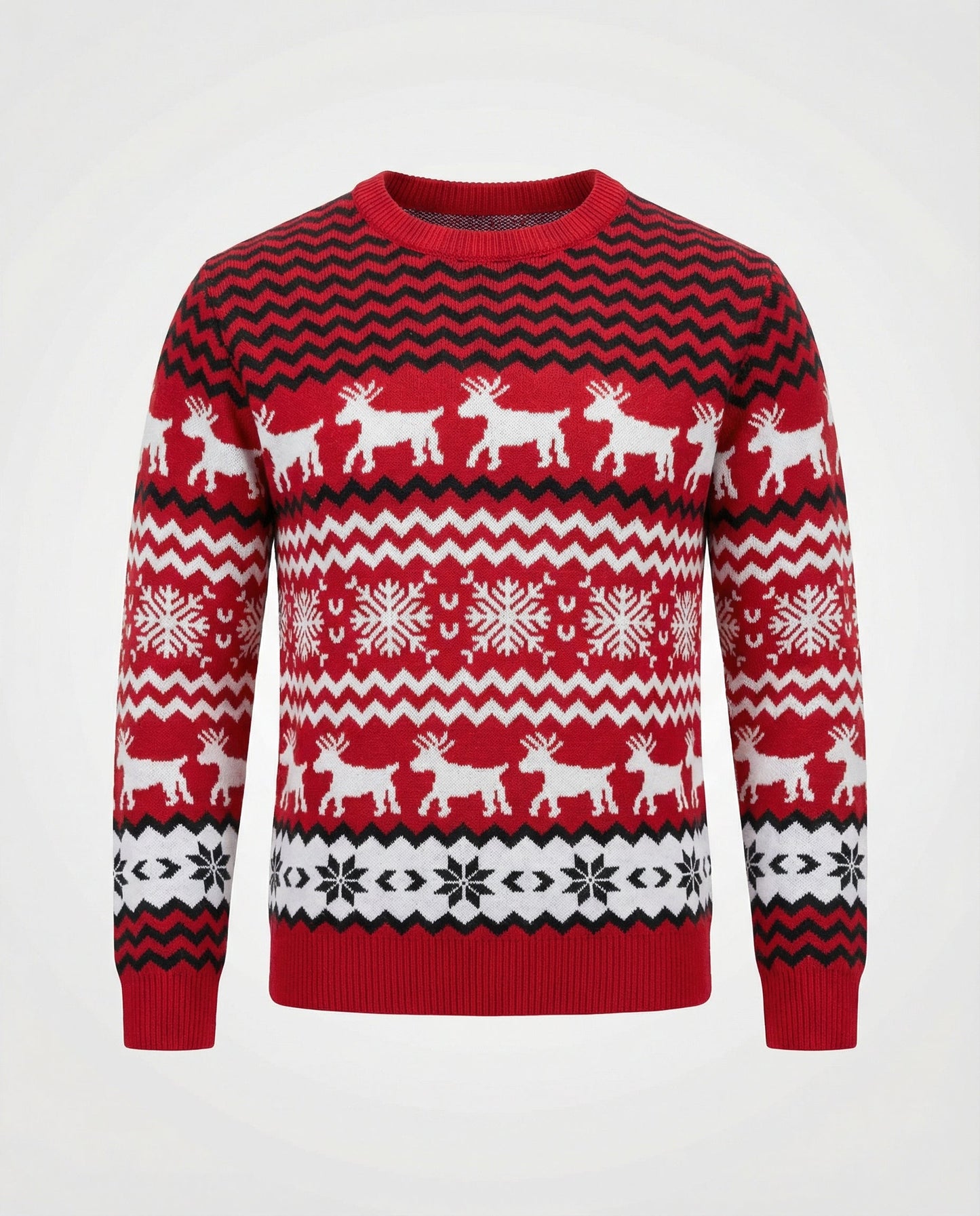 festive unisex sweater with soft knit texture and subtle holiday detailing