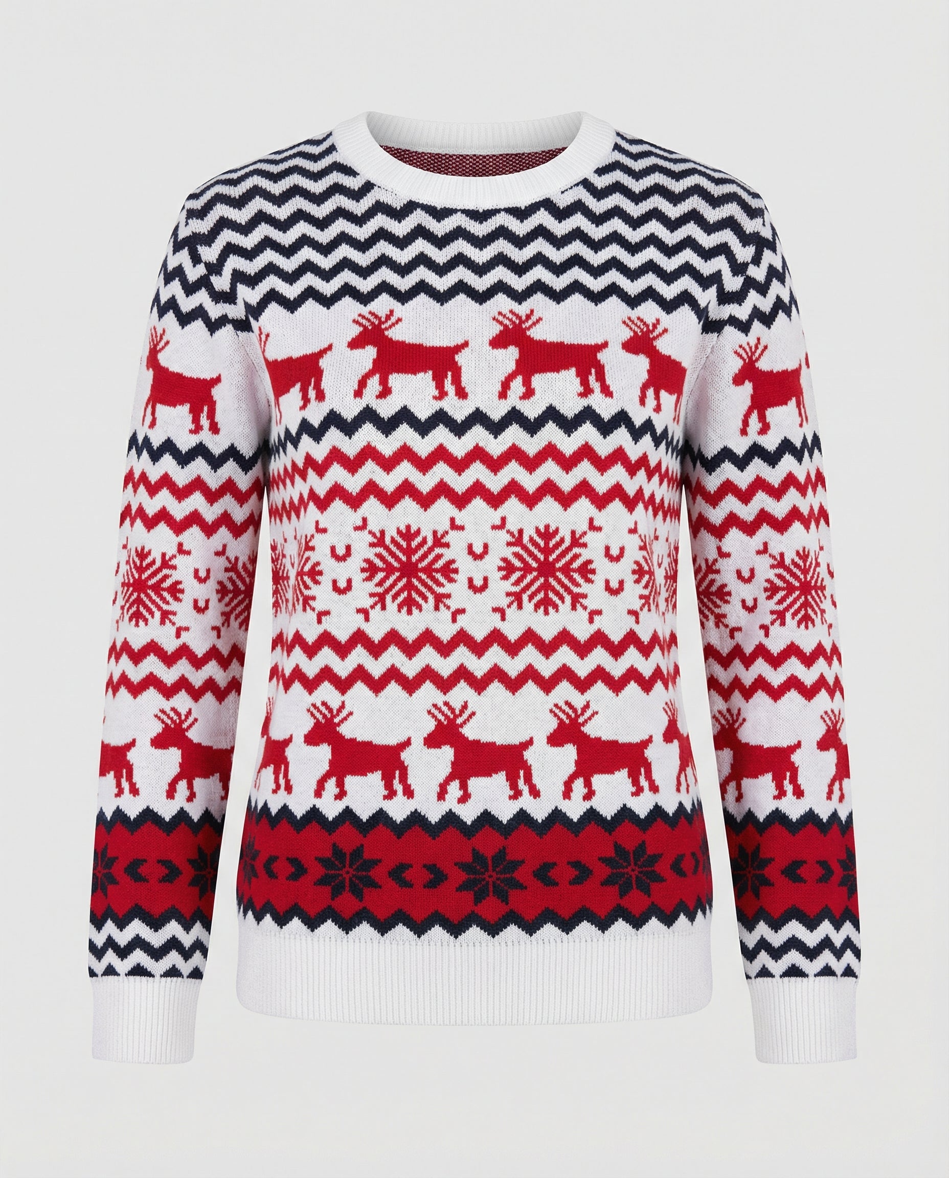festive unisex sweater with soft knit texture and subtle holiday detailing