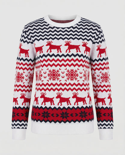festive unisex sweater with soft knit texture and subtle holiday detailing