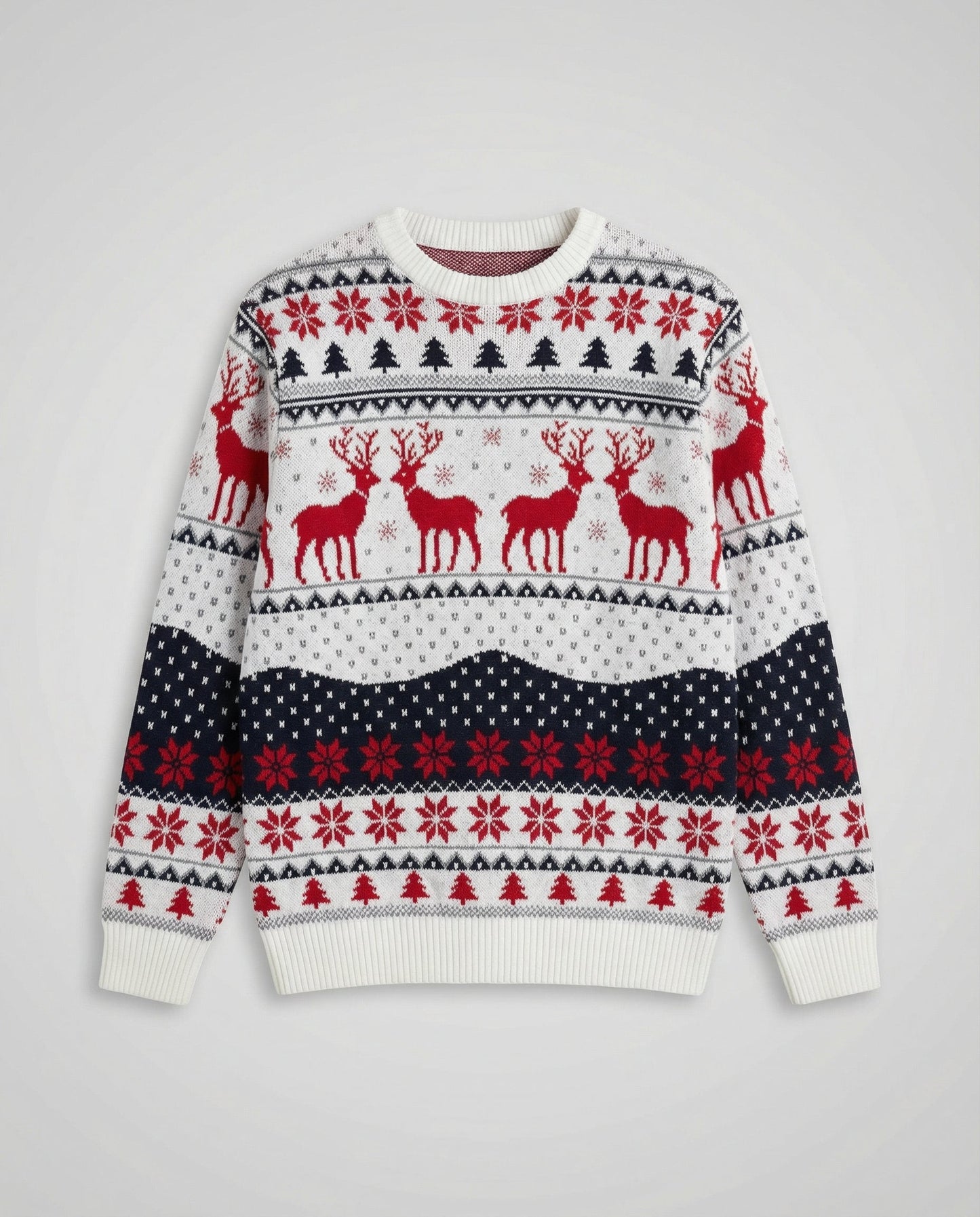 festive unisex sweater with soft knit texture and subtle holiday detailing