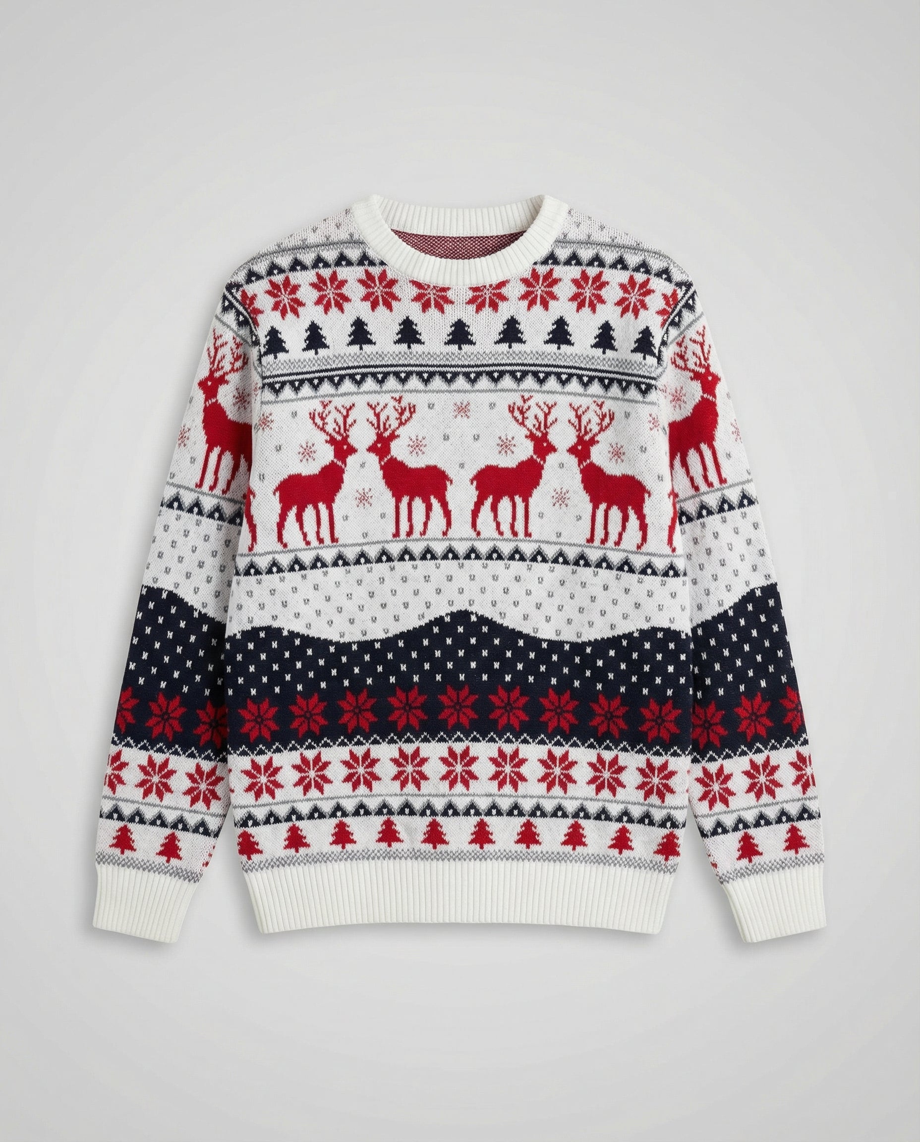 festive unisex sweater with soft knit texture and subtle holiday detailing