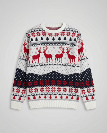 festive unisex sweater with soft knit texture and subtle holiday detailing