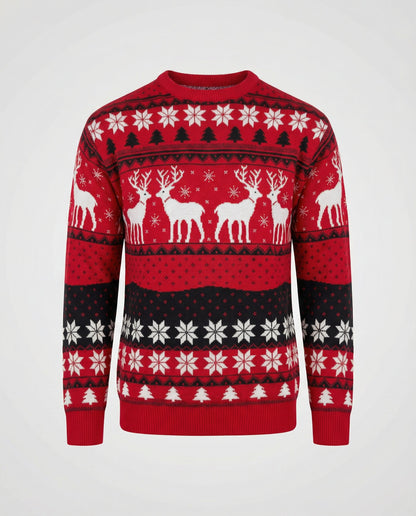 festive unisex sweater with soft knit texture and subtle holiday detailing