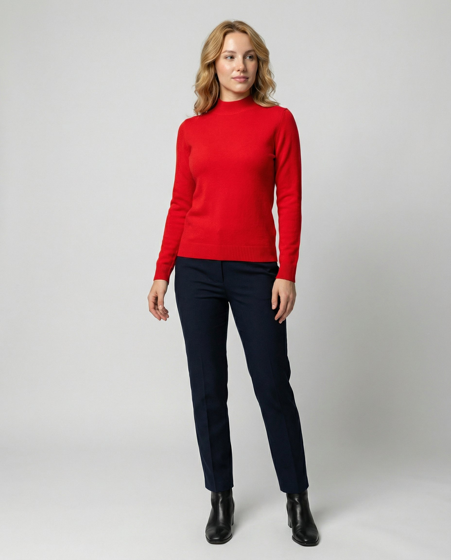 elegant knit sweater with soft premium texture and lightweight design