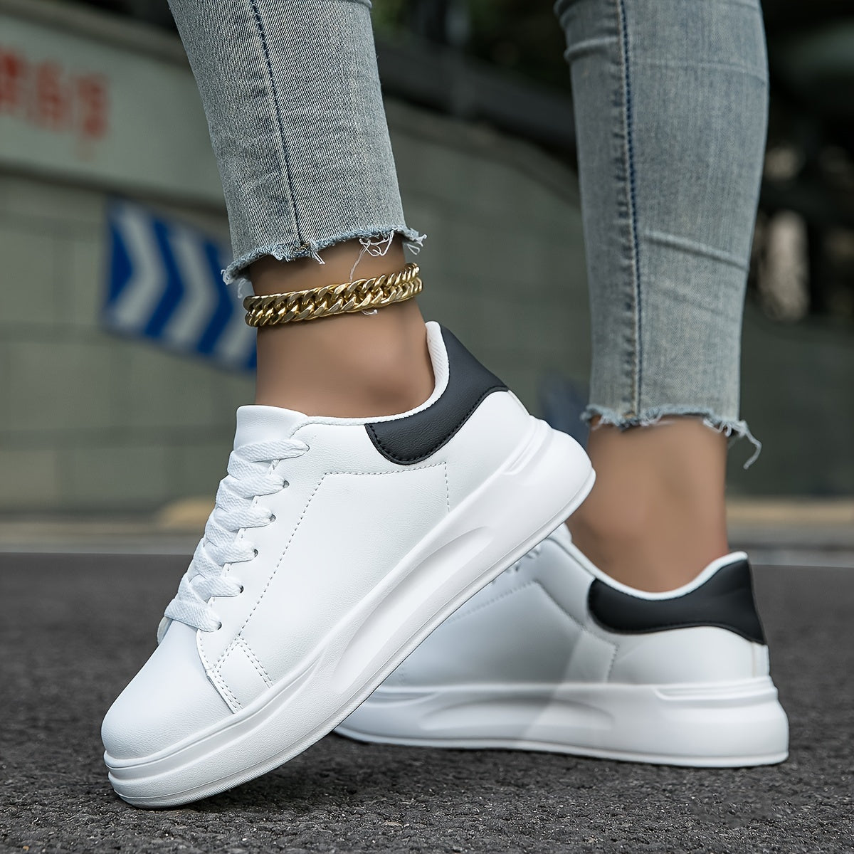 Eva | Clean White sneakers for women, White