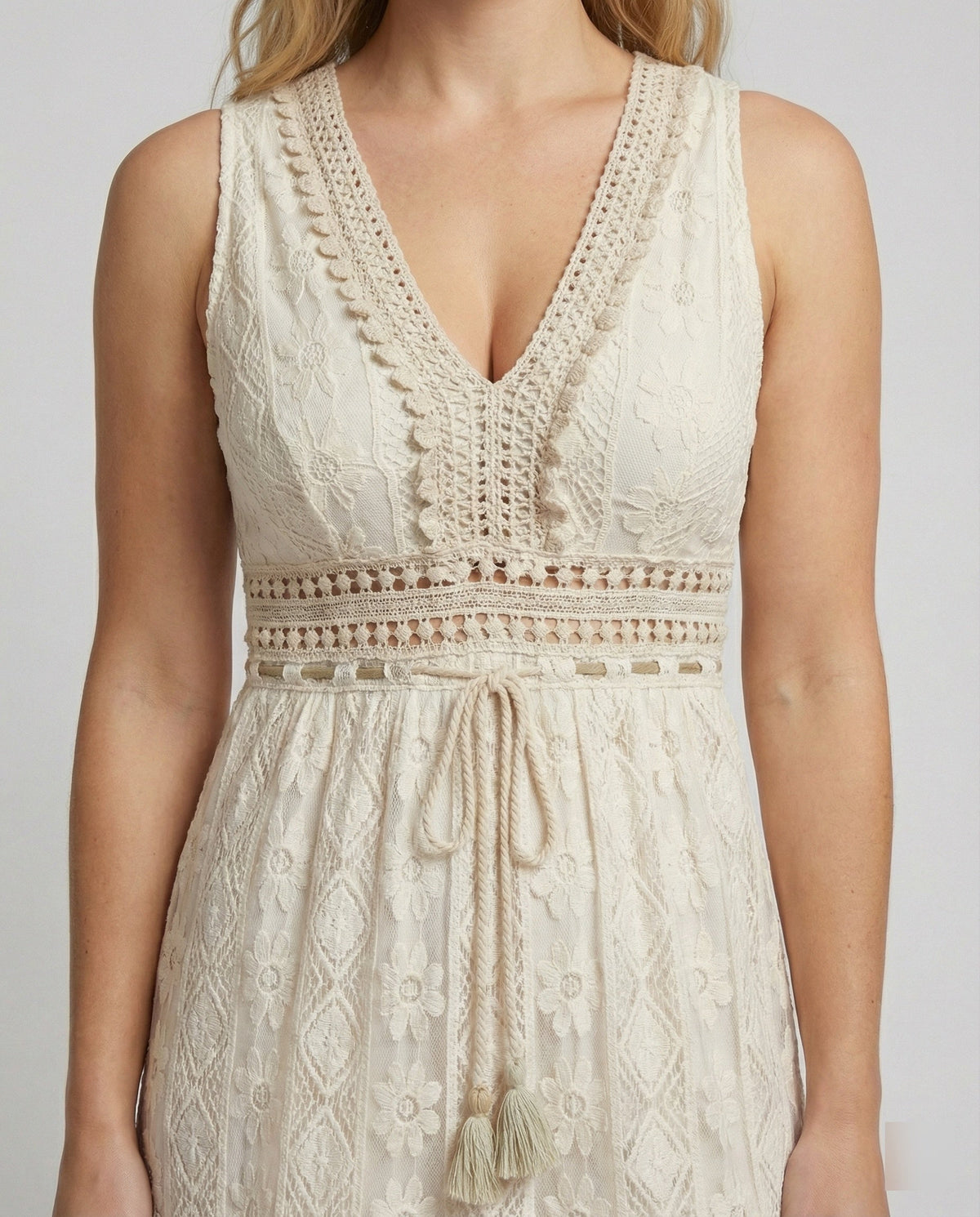 Eve | Graceful Boho Lace Dress for Summer