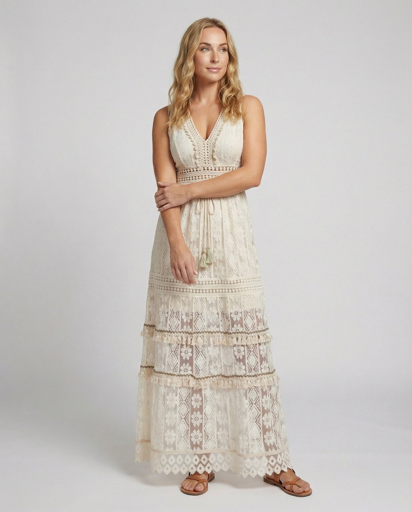 Eve | Graceful Boho Lace Dress for Summer