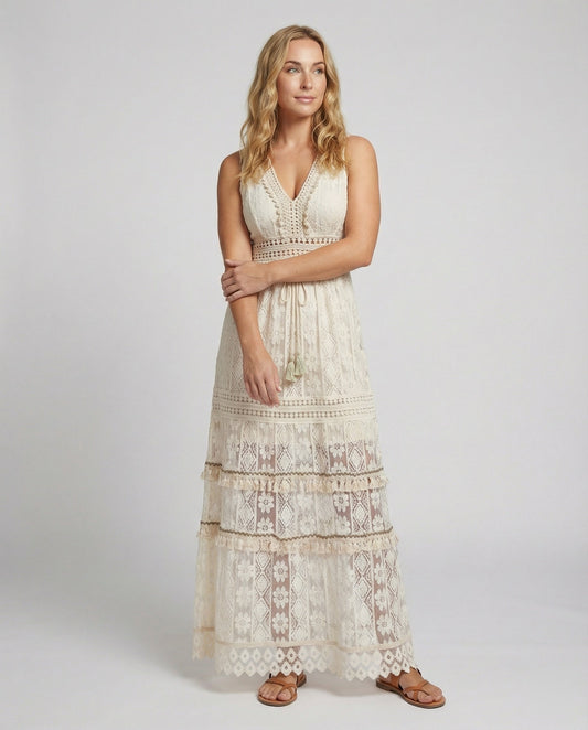 Eve | Graceful Boho Lace Dress for Summer