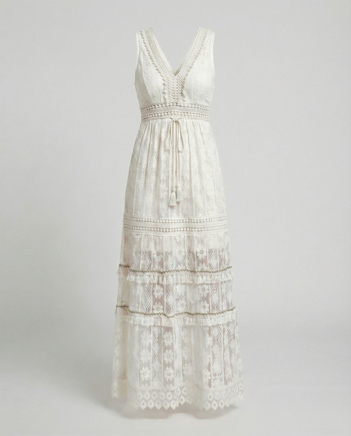 Eve | Graceful Boho Lace Dress for Summer