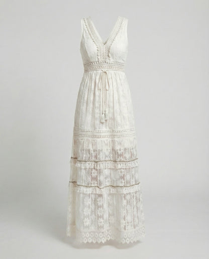Eve | Graceful Boho Lace Dress for Summer